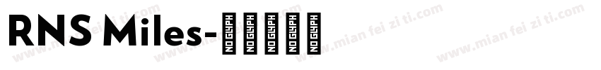 RNS Miles字体转换